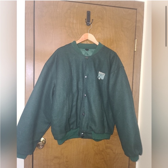 Vintage wool bled quilt lined Bomber jacket sz xl - Picture 5 of 7